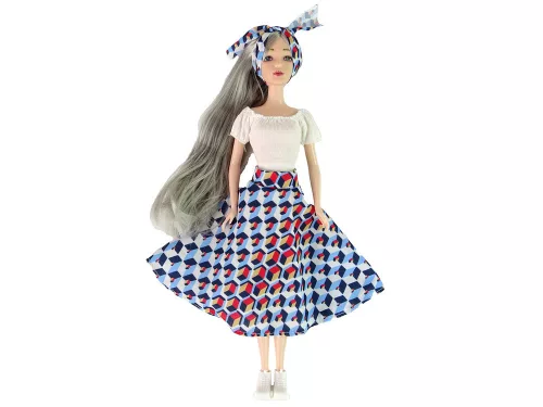 Baby Doll Emily szürke hajú cica hinta
