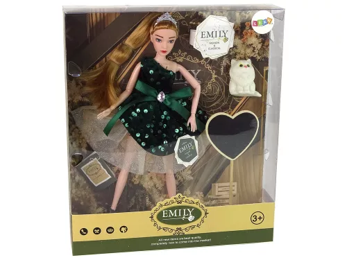 Emily fa szív fehér macska baba