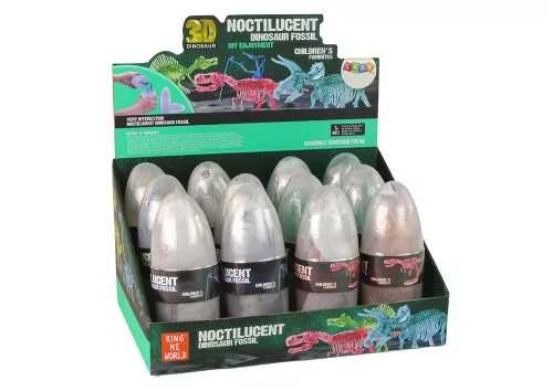 Nyitható dinoszaurusz tojás figura kristályból, véletlenszerű dinoszaurusz