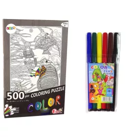 500 darabos színezhető puzzle: Halas Óceán