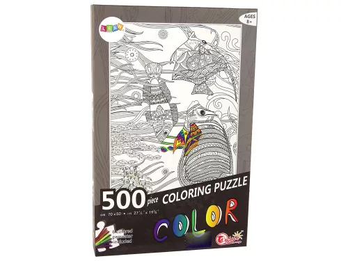 500 darabos színezhető puzzle: Halas Óceán