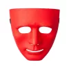 Névtelen Karneváli Maszk Halloweenre Rugalmas Fehér Piros