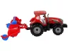 Piros traktor eke súrlódásos meghajtással