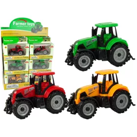 Mezőgazdasági jármű traktor farm nagy kerekek 3 színben
