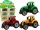 Mezőgazdasági jármű traktor farm nagy kerekek 3 színben