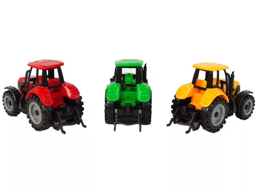 Mezőgazdasági jármű traktor farm nagy kerekek 3 színben