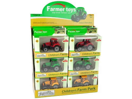 Mezőgazdasági jármű traktor farm nagy kerekek 3 színben