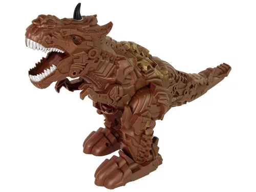 Távirányítású dinoszaurusz gőzprojektor barna