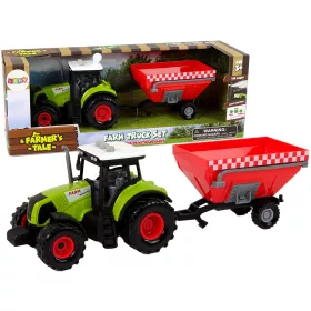   Traktoros farm levehető gabonaszállító pótkocsi Sound Green