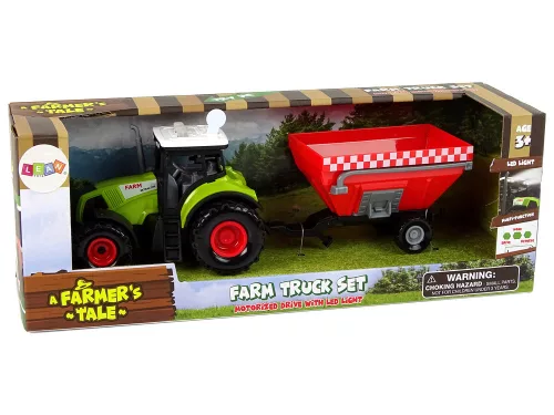 Traktoros farm levehető gabonaszállító pótkocsi Sound Green