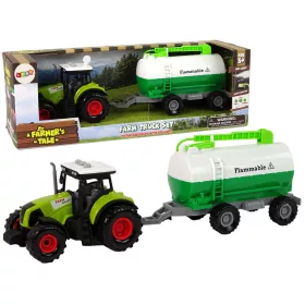 Gyerekeknek való traktor utánfutóval Tartálykocsi Farm