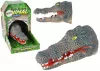 Krokodil állati kézbáb szürke