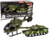 Katonai tank súrlódásos meghajtású helikopter készlet