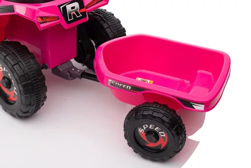 XMX630T Rózsaszín Akkumulátoros Quad Utánfutóval