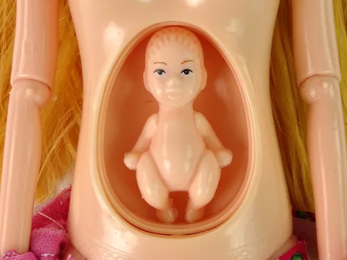 Baby Doll Terhes Rózsaszín Ruha Virágok