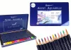 36 darabos akvarell ceruza készlet fém tartóban