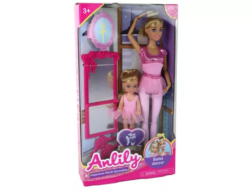 Anlily anya és gyermek balerina babák