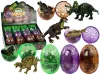 Dinoszaurusz figura tojás 3 színben 9 cm