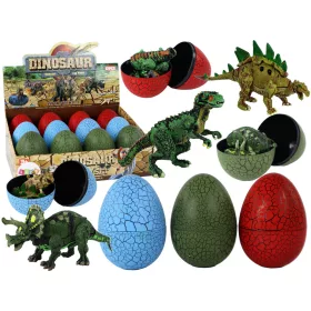 Dinoszaurusz figura tojás 3 színben 9 cm