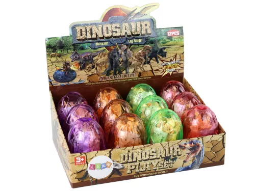 Dinoszaurusz tojások 4 színben 16 cm