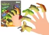 Dinoszauruszok gumi szenzoros ujjbábok