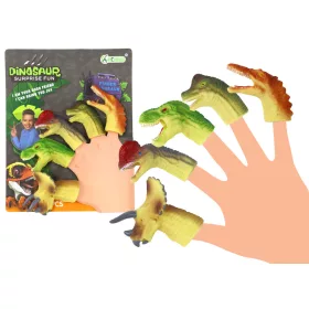 Dinoszauruszok gumi szenzoros ujjbábok