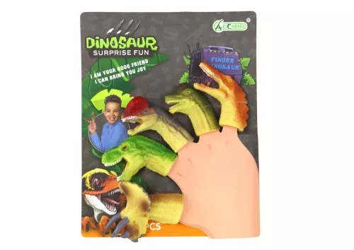 Dinoszauruszok gumi szenzoros ujjbábok