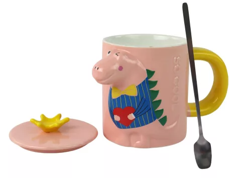 Dinoszaurusz rózsaszín dinoszaurusz infuser bögre 400 ml