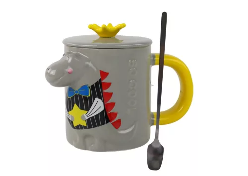 Szürke dinoszaurusz ízű bögre 400 ml