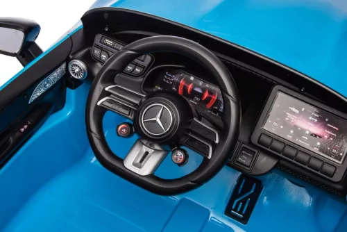 Mercedes AMG SL63 akkumulátoros autó, kékre fényezve