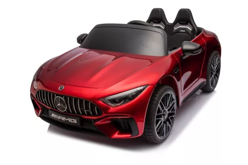 Mercedes AMG SL63 akkumulátoros autó, pirosra fényezve