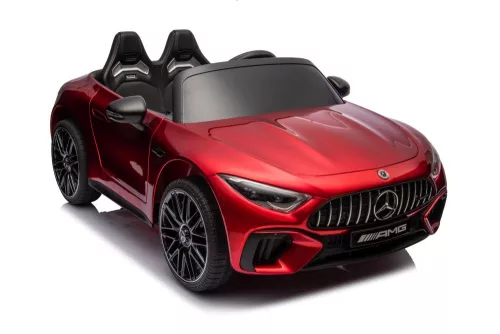 Mercedes AMG SL63 akkumulátoros autó, pirosra fényezve