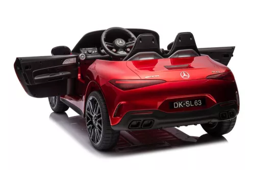 Mercedes AMG SL63 akkumulátoros autó, pirosra fényezve