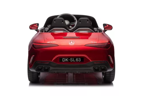 Mercedes AMG SL63 akkumulátoros autó, pirosra fényezve