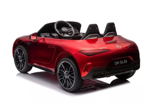 Mercedes AMG SL63 akkumulátoros autó, pirosra fényezve