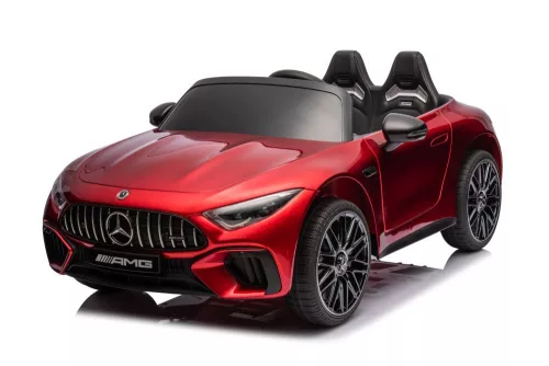 Mercedes AMG SL63 akkumulátoros autó, pirosra fényezve