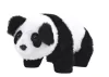 Interaktív plüss panda rózsaszín kék szállítóban