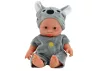 Kis babababa, szürke ruhák, koala kalap