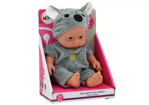 Kis babababa, szürke ruhák, koala kalap