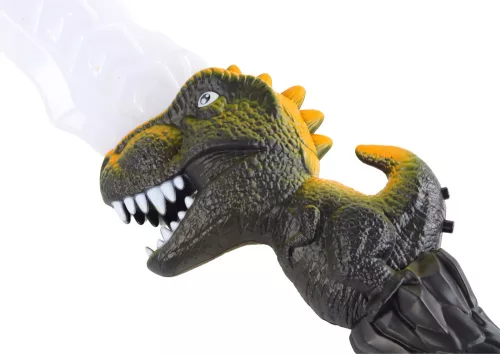 Fénykard, dinoszaurusz alakú nyél, zöld