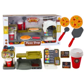 Set Shop Pizza Kávéfőző Italok Pénztárgép