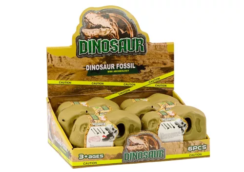 Régészeti ásatáskészlet dinoszaurusz fosszíliák koponya