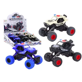 Rendőrautó Friction Drive 3 terepjáró színben