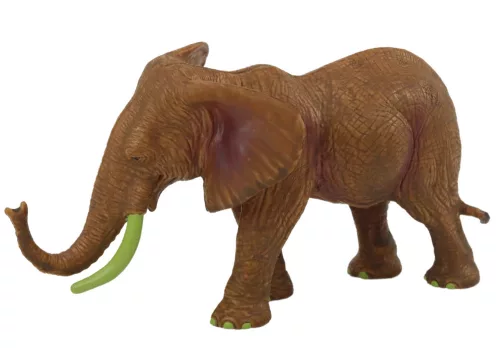 Gyűjthető figura afrikai elefánt szafari barna