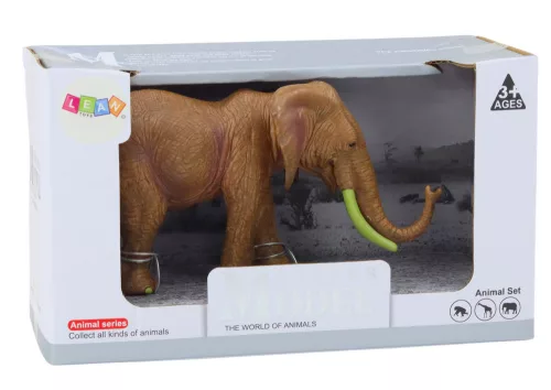 Gyűjthető figura afrikai elefánt szafari barna