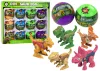 Dinoszaurusz guruló tojások 12 darabos szett színes