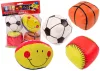 Puha sportlabdák, kosárlabda, rögbi, amerikai foci, baseball, 4 darabos szett.