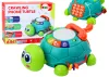 Interaktív oktató teknős telefon 6 az 1-ben zöld fényekkel és hangokkal