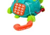 Interaktív oktató teknős telefon 6 az 1-ben zöld fényekkel és hangokkal