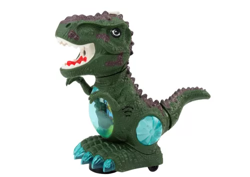Dinoszaurusz táncoló akadályérzékelő fények zöld hanggal